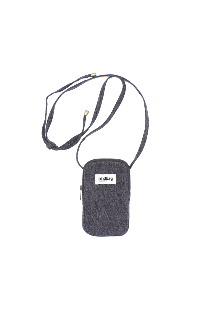 Pochette téléphone Bill Denim Gris