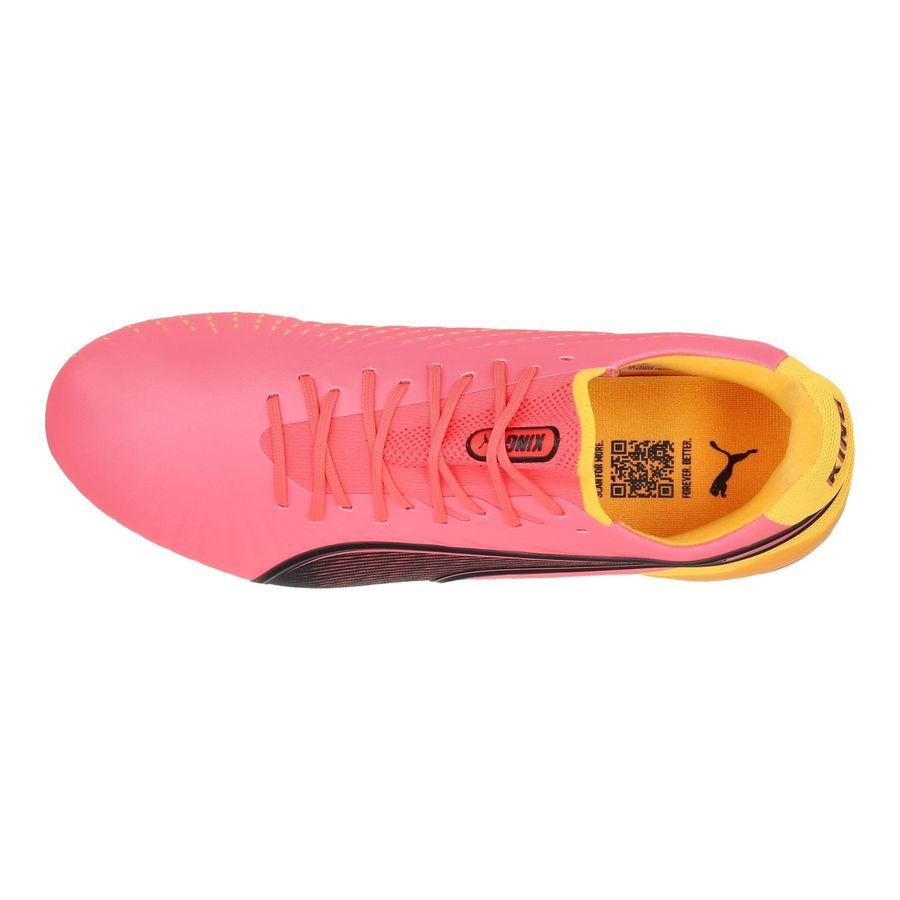 PUMA King Ultimate FG/AG Tricks - Sun Stream/Noir/Crépuscule ÉDITION LIMITÉE