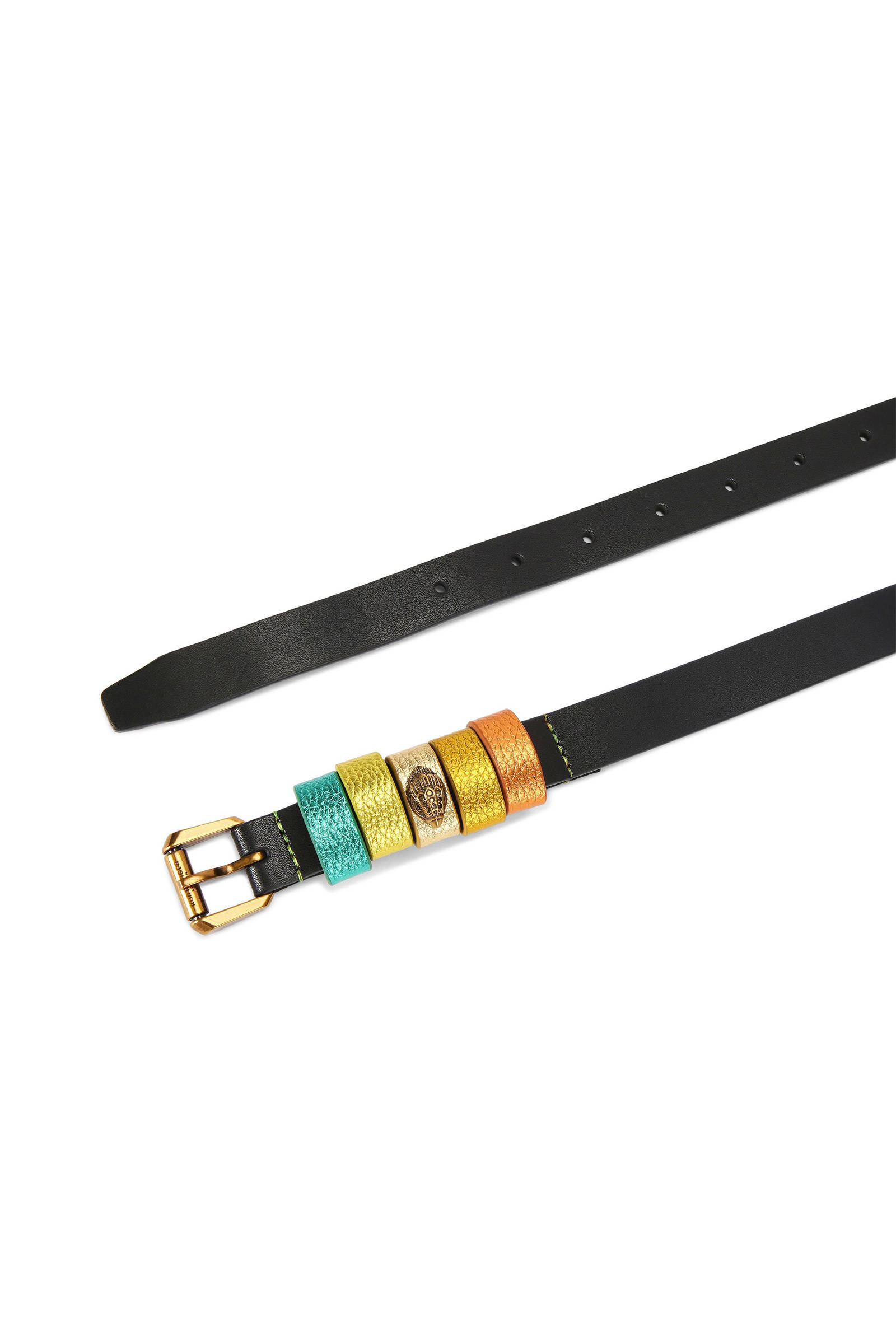 Kurt Geiger leren riem zwart/multi