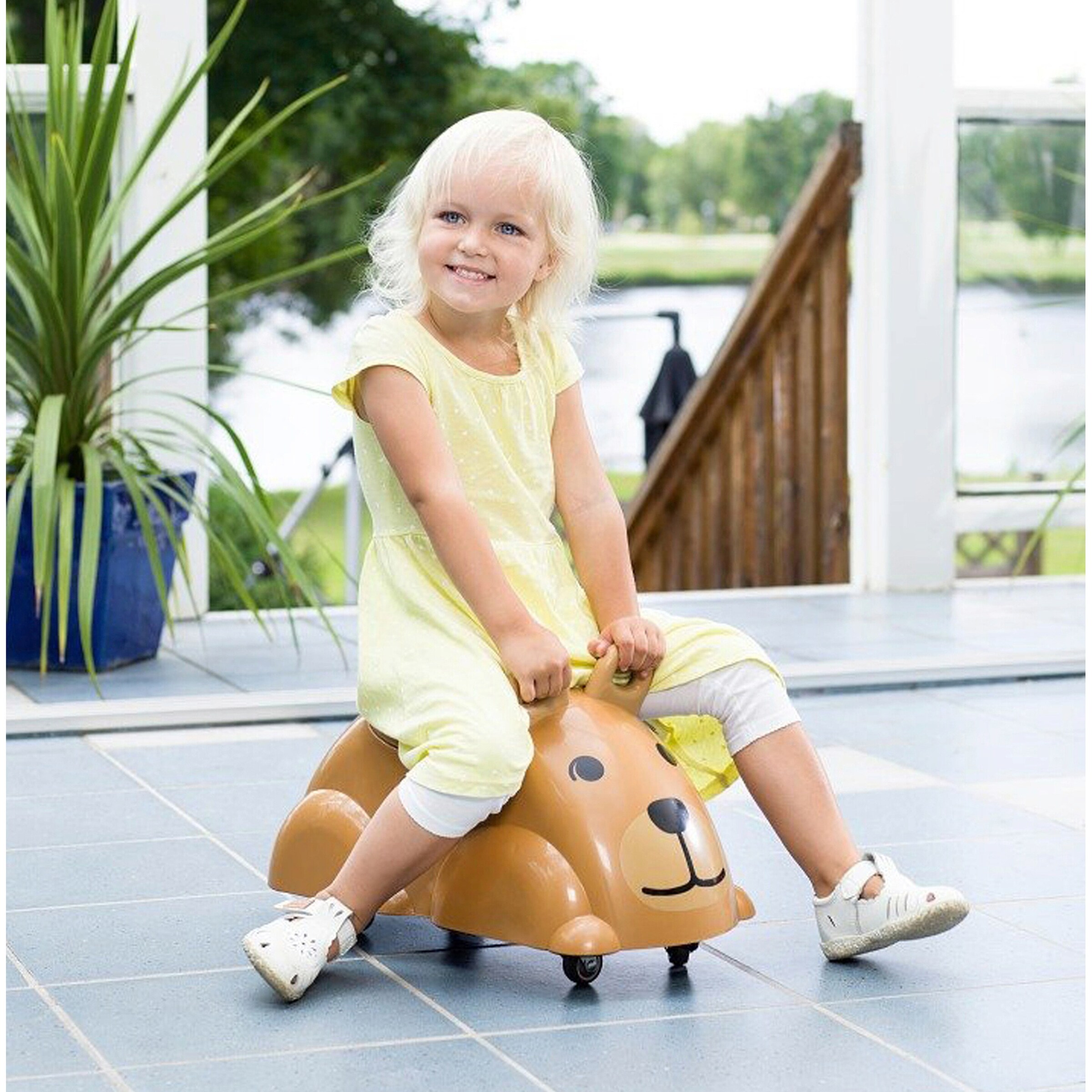 Vikingtoys Rutscher Cute Rider dunkelbraun - Bär