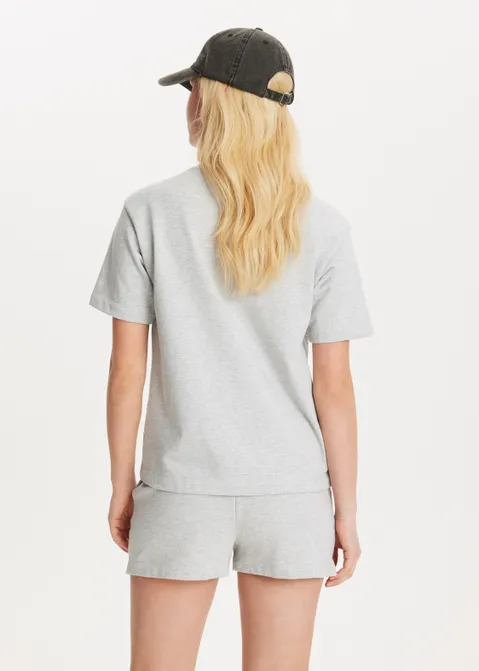 T-shirt met print los angeles grijs (GRS.LME)
