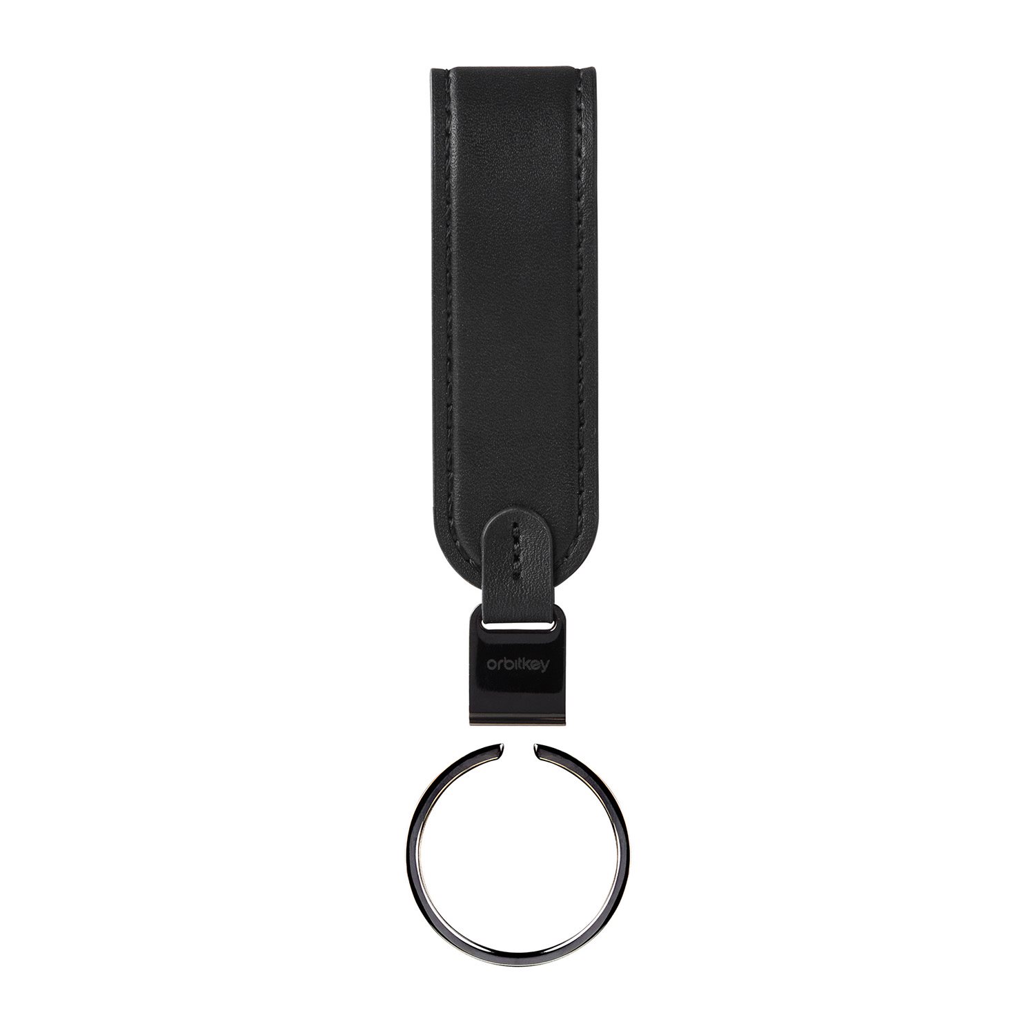 Orbitkey Loop Keychain Leather black