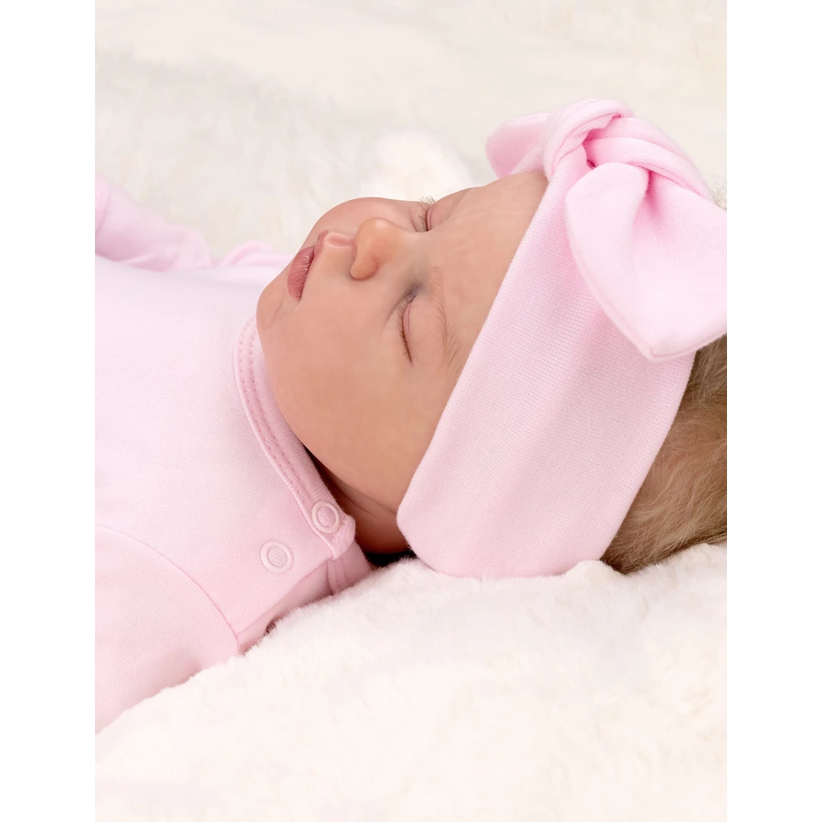 Baby Sweets 2tlg Set Kleid + Haarschmuck Little Cupcake grau rosa