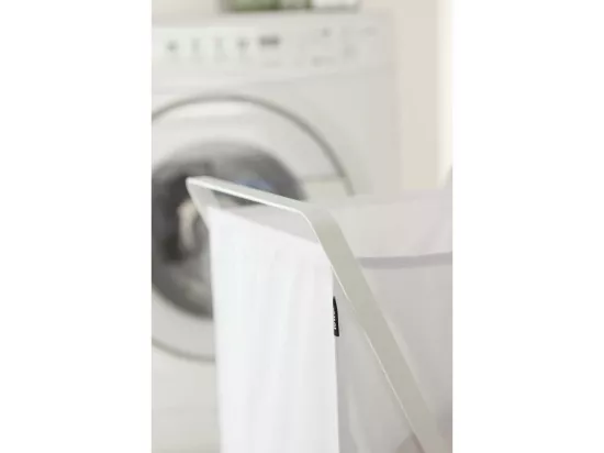 Panier à Linge Pliable Blanc - H64 cm