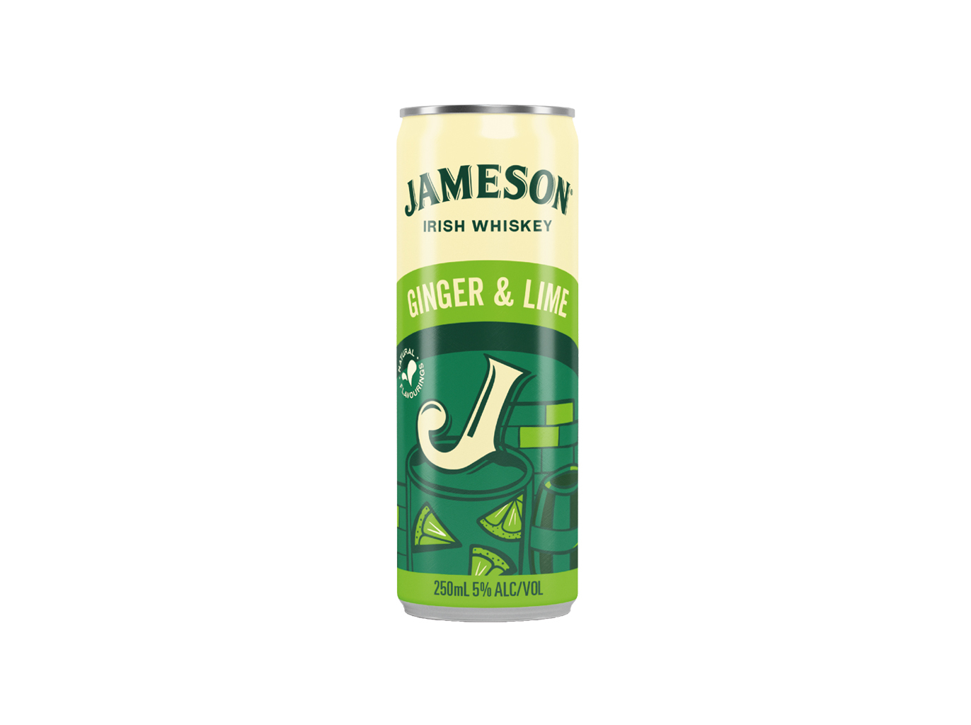COCKTAIL JAMESON GINGER & LIME LATA 0.25L