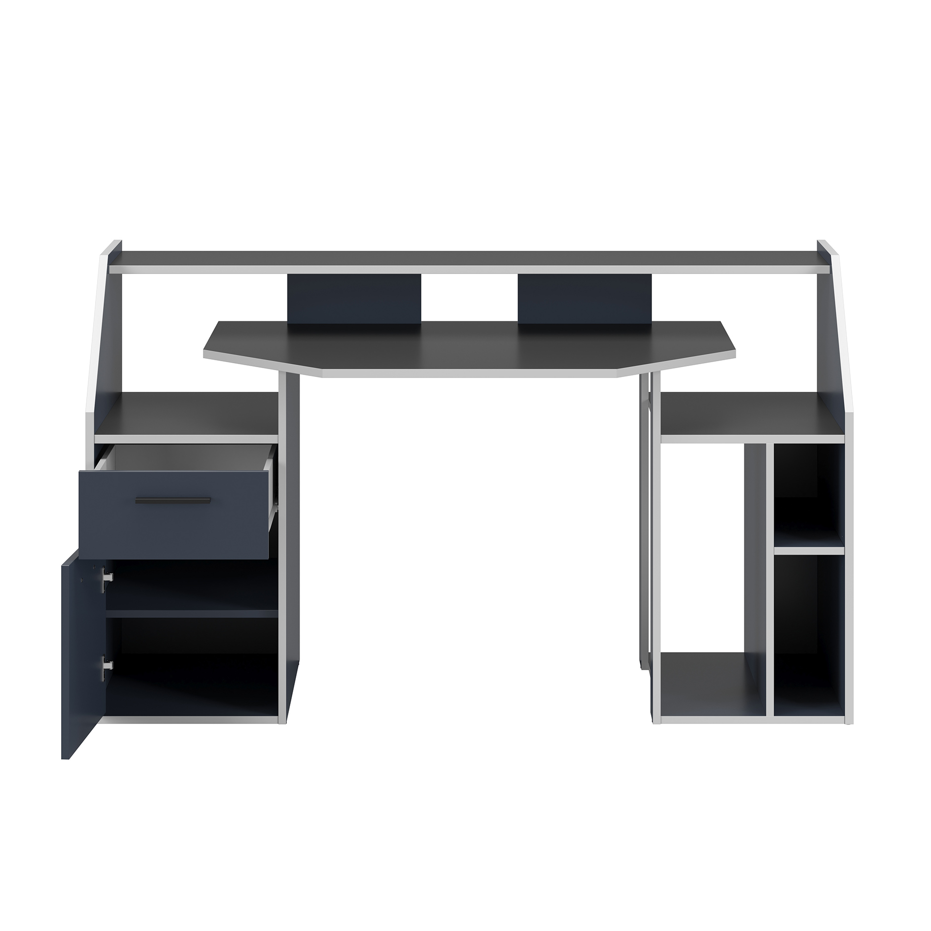 Gamer-Schreibtisch - anthrazit-grau - 160 cm breit