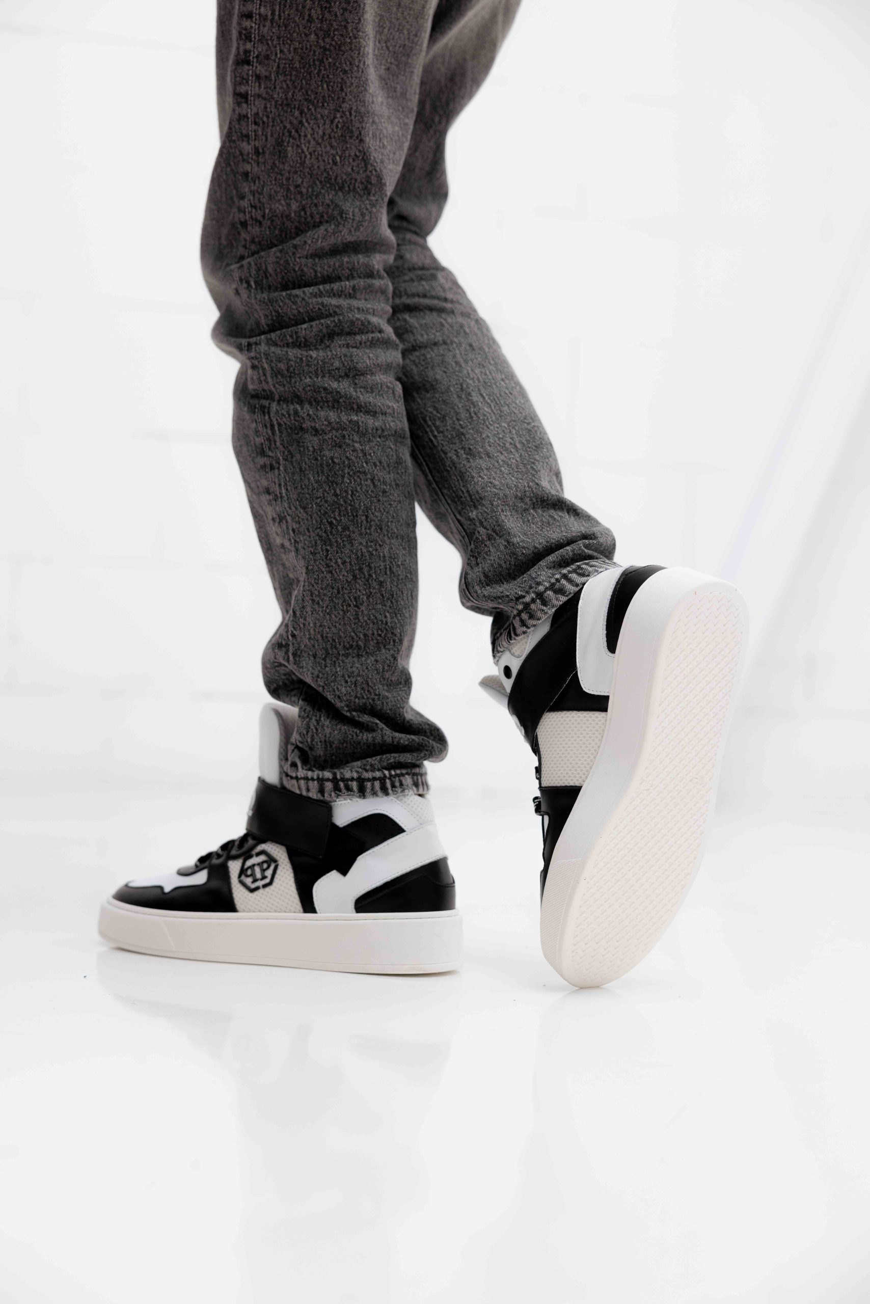 Philipp Plein 77997 Sneakers Kids Zwart/Wit