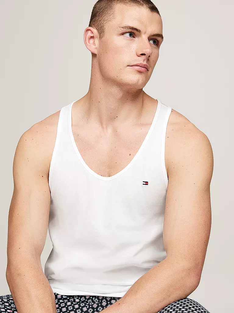 TOMMY HILFIGER Tanktop 3er Pkg weiss