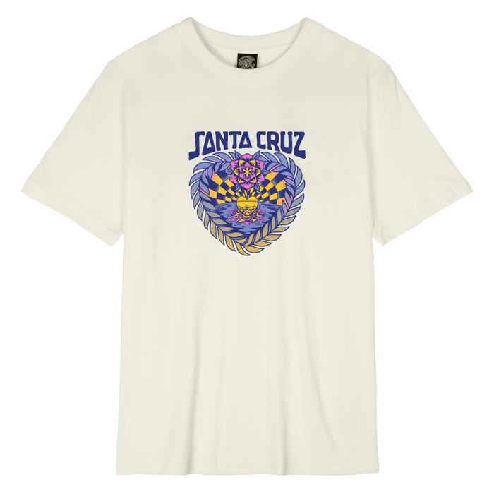 Santa Cruz Heart Set Front SS Women Off White