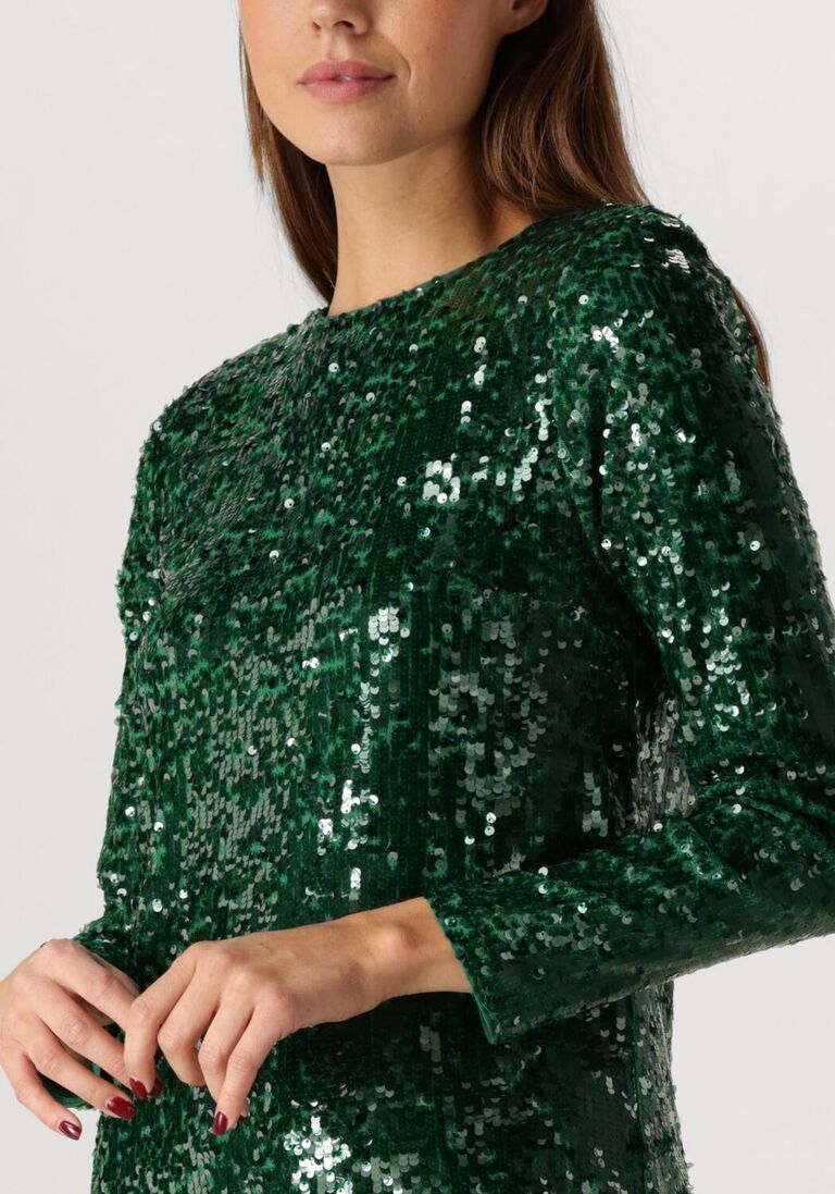 groene suncoo mini jurk carlota glitter