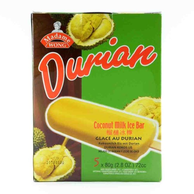 Madame Wong Bevroren Durian Ijsreep 5x80g
