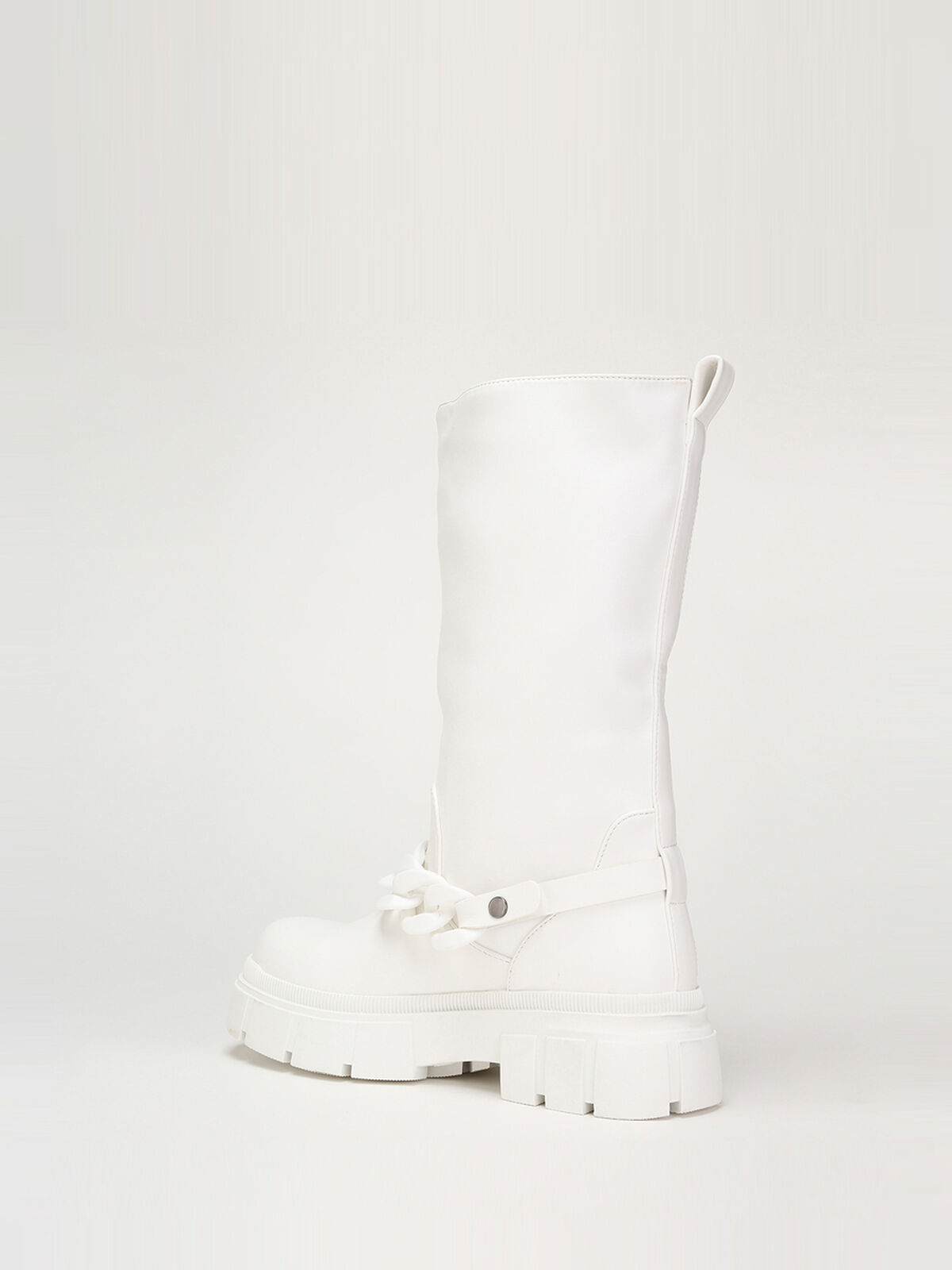 Bottes à chaîne- Blanc
