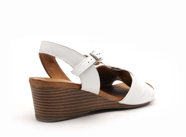 Coco abricot nu pieds talons femme mulsans blanc