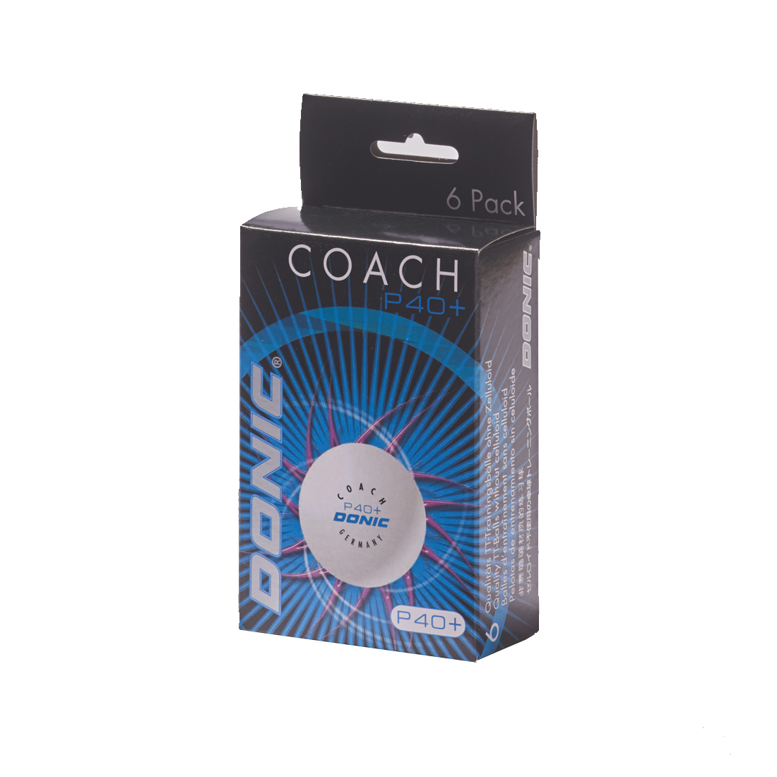DONIC Tischtennisball P40+, 6 Stück