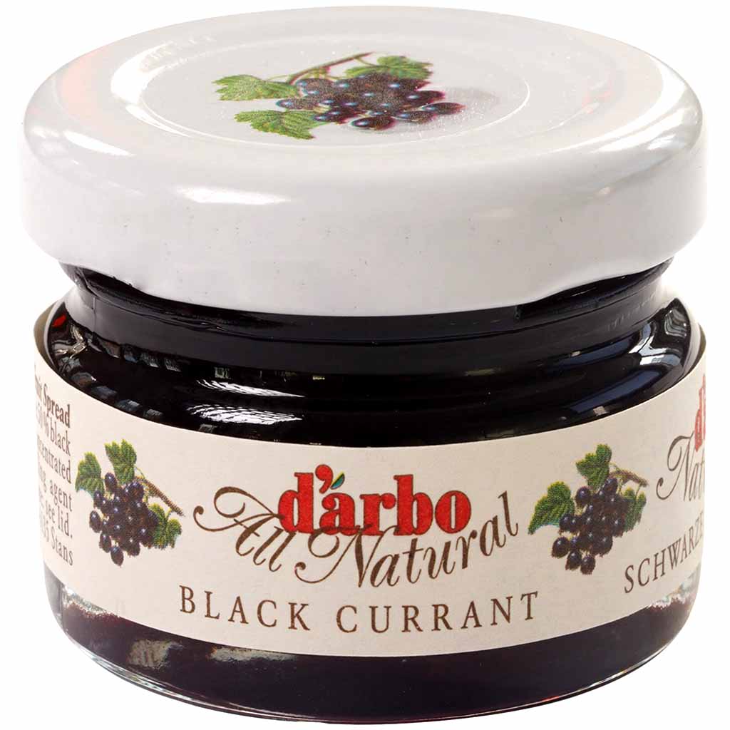 Darbo Naturrein Konfitüre extra Schwarze Johannisbeere Minigläser 60x28g=1680g MHD:5.11.25