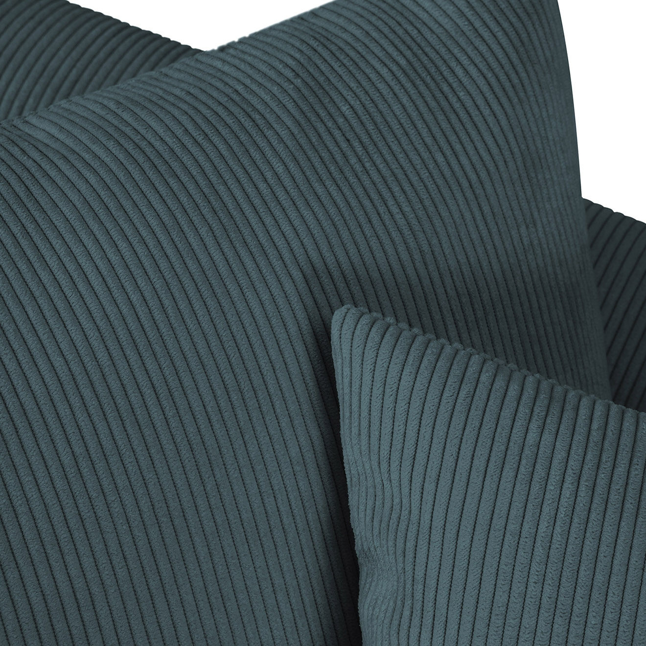 Mazzini Sofas Canapé d'angle droit Quince 4 Places bleu - 221x171x80 cm