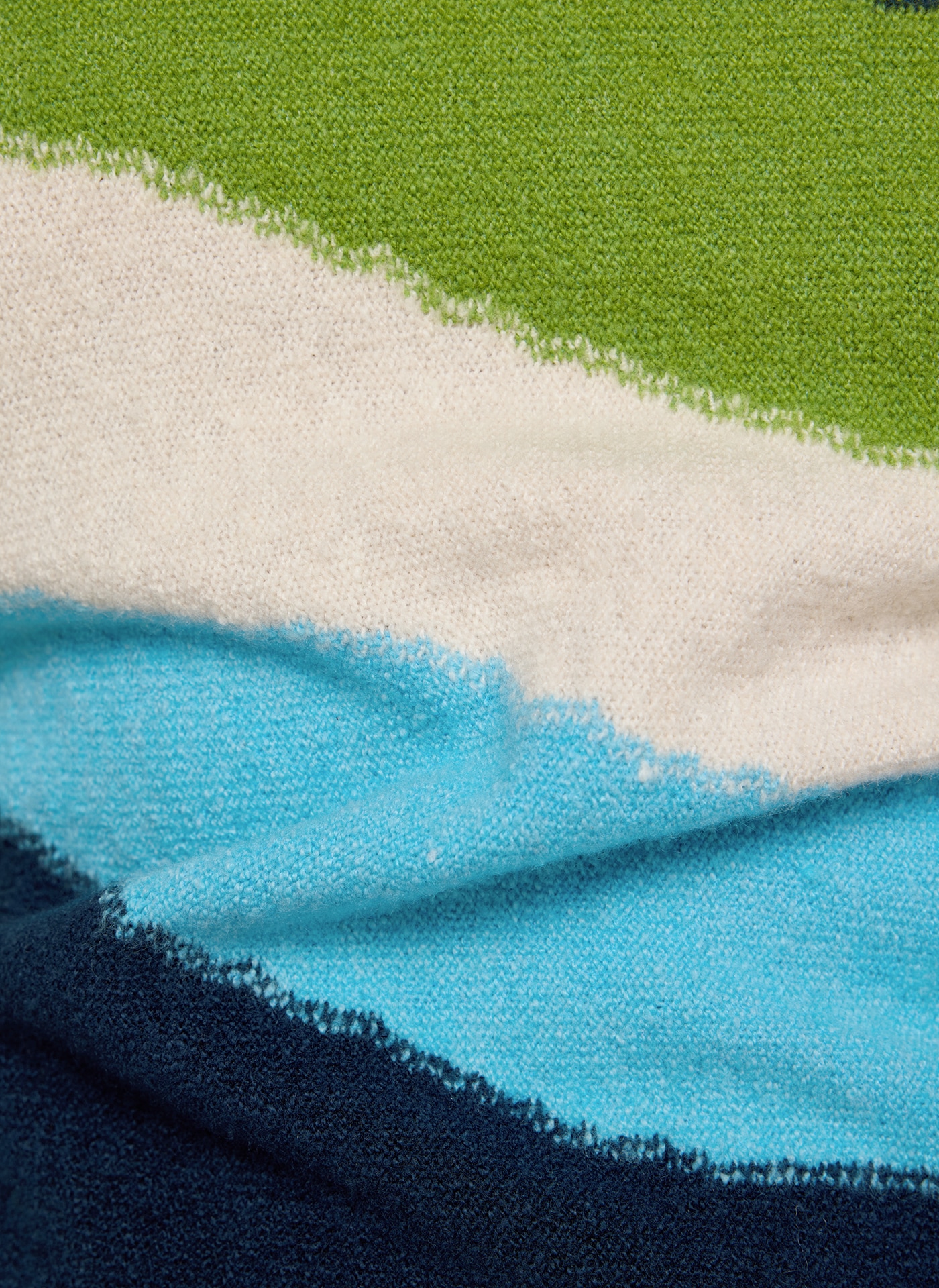 Rabe Strickpullover im Colorblocking-Look - gestreift