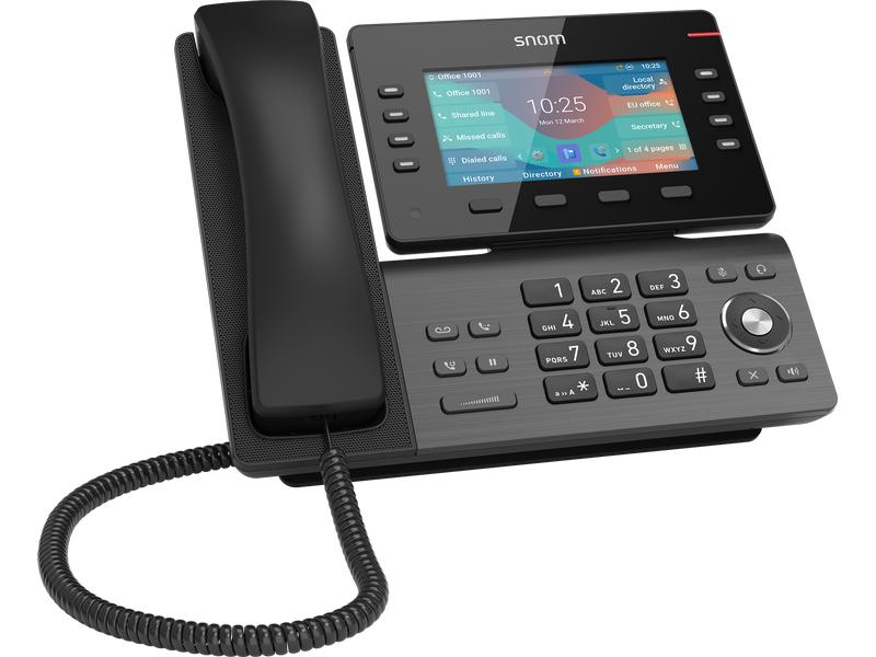 snom Tischtelefon D862 Schwarz Der perfekte Einstieg in die Welt der modernen IP-Telefonie