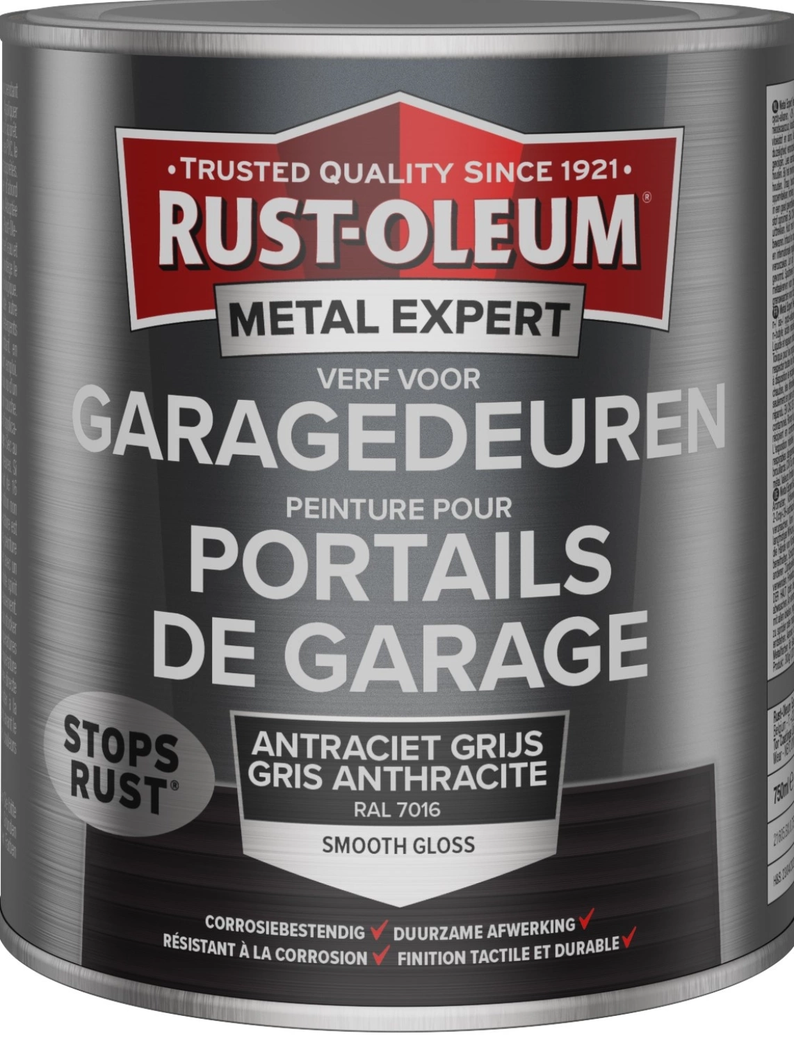 Rust-Oleum Verf voor Garagedeuren - RAL 6005 mosgroen - 0,75L