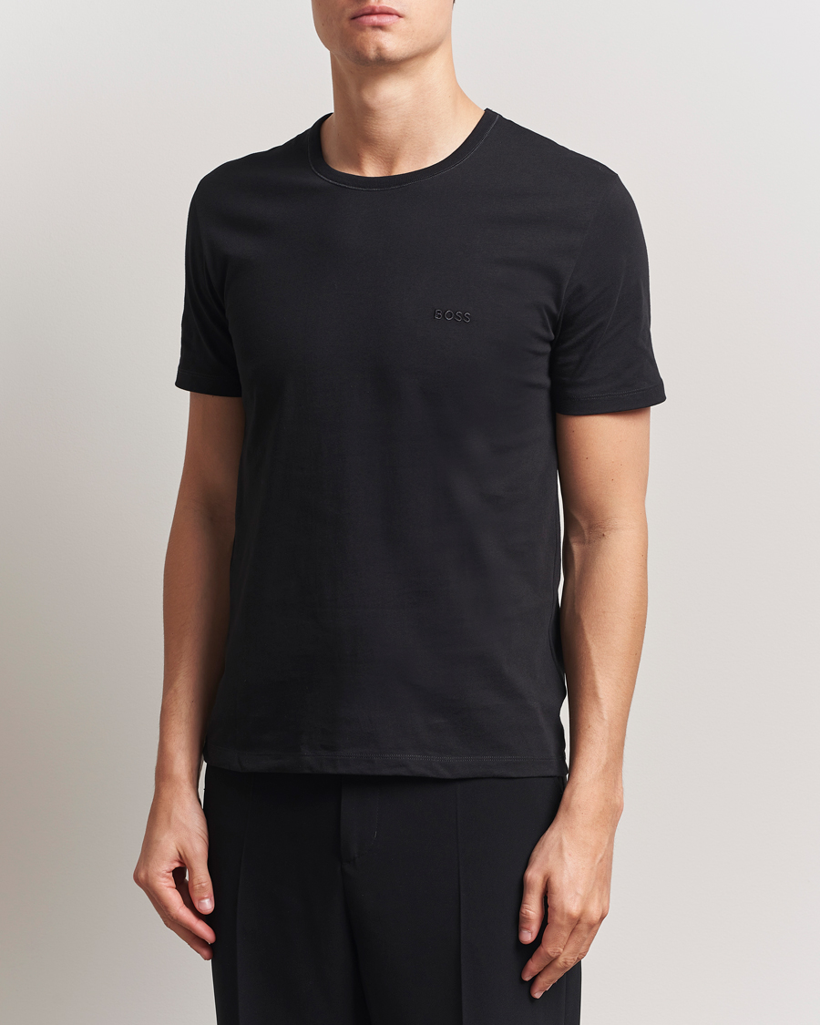 BOSS BLACK 3-Pack Crew Neck T-Shirt Black/Blue/Grey