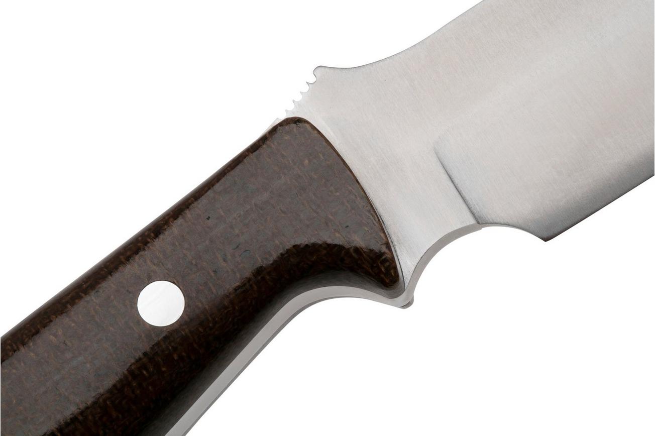 Bark River Bravo 3 CPM 3V Tan Burlap Micarta, survivalmes