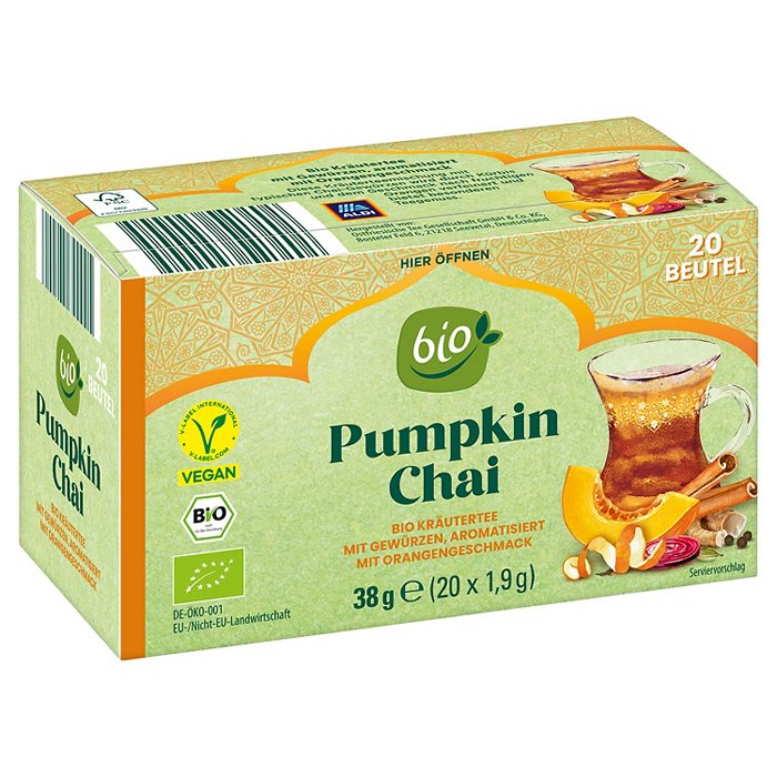 BIO Bio-Chai Tee 20 Beutel, Kürbis-Chai