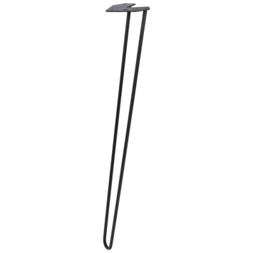 Duraline tafelpoot Hairpin zwart 72 cm