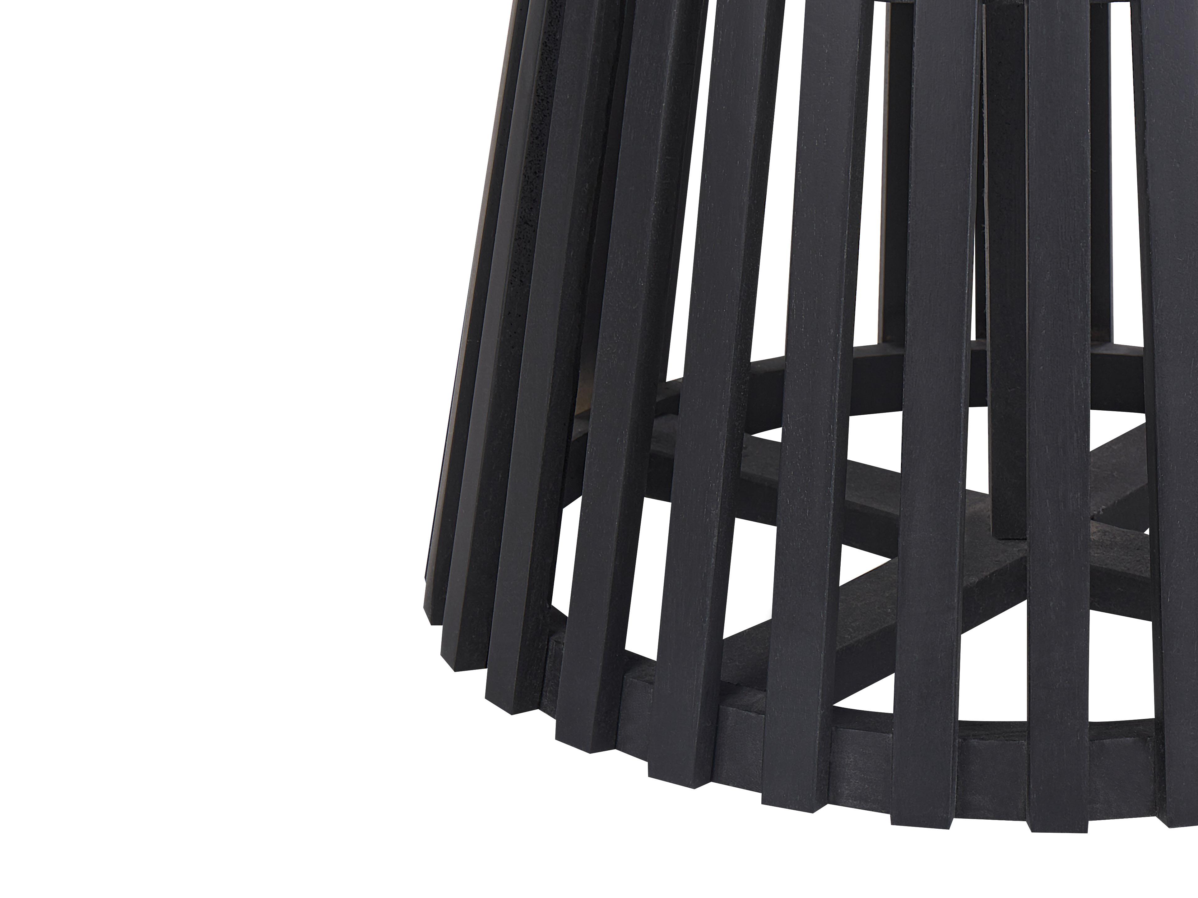 Eettafel MESILLA Zwart 120 cm Acaciahout 120 cm