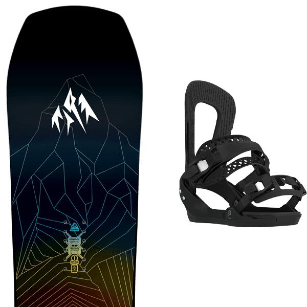 Pack snowboard JONES MOUNTAIN TWIN + Fix