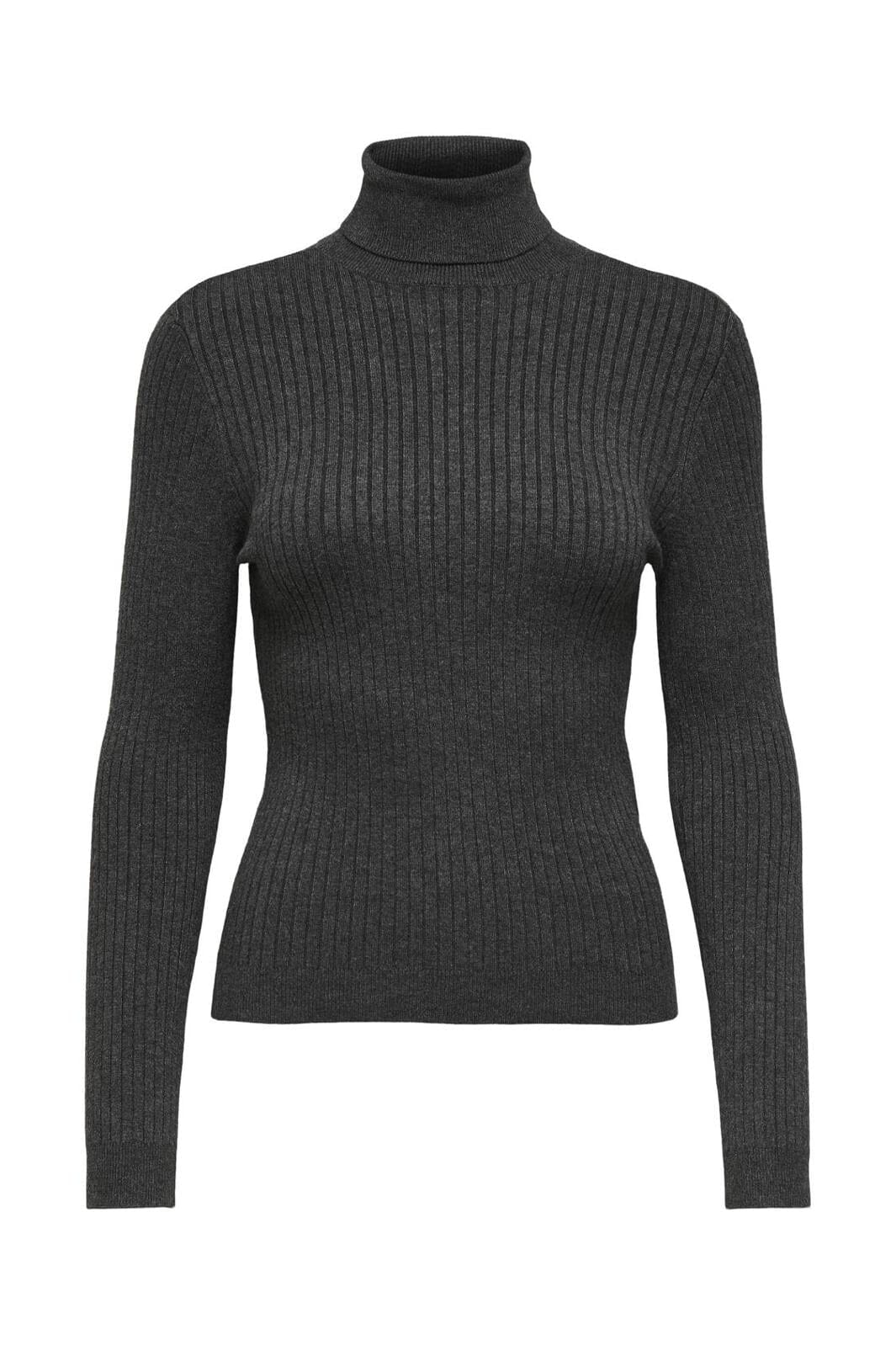 Only Onlkarol L/S Rollneck Pullover Knt 3452284 dark grey melange