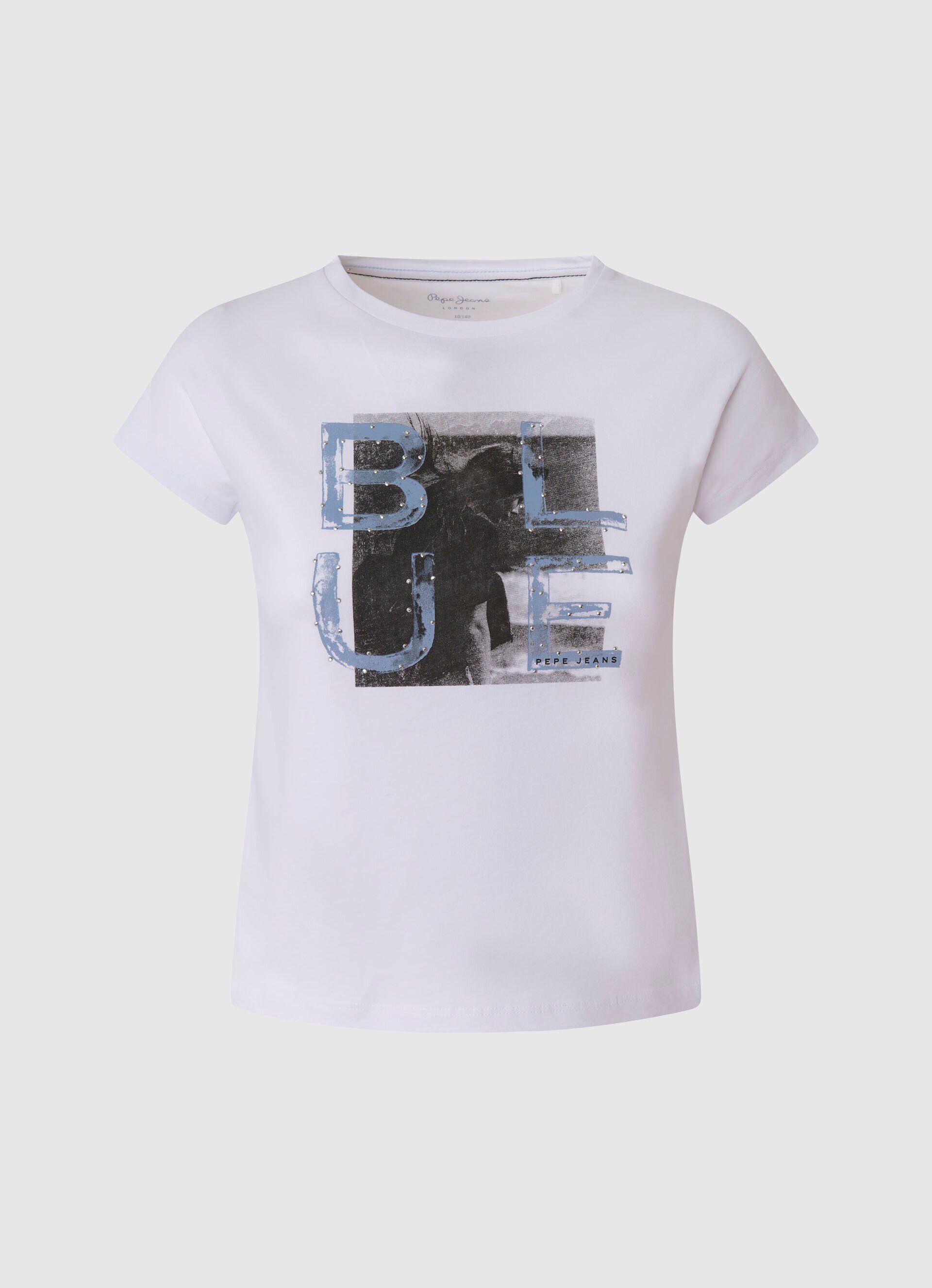 CAMISETA ESTAMPADO MONOCROMÁTICO - white
