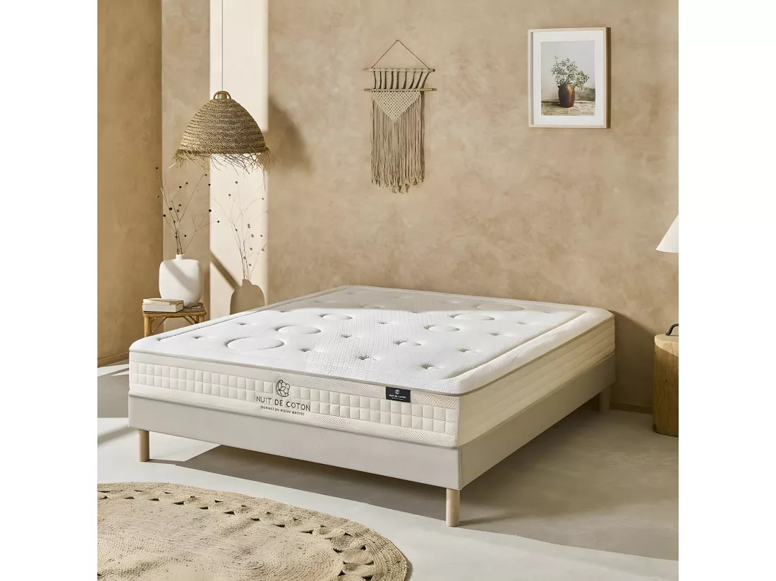 NUIT DE COTON | Matelas PRELUDE 2.0 140x200 cm | Latex 100% Naturel