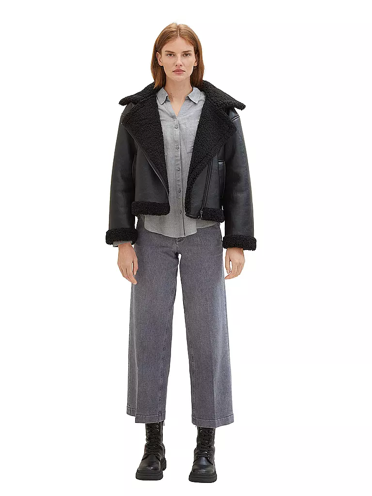 TOM TAILOR Bluse  grau