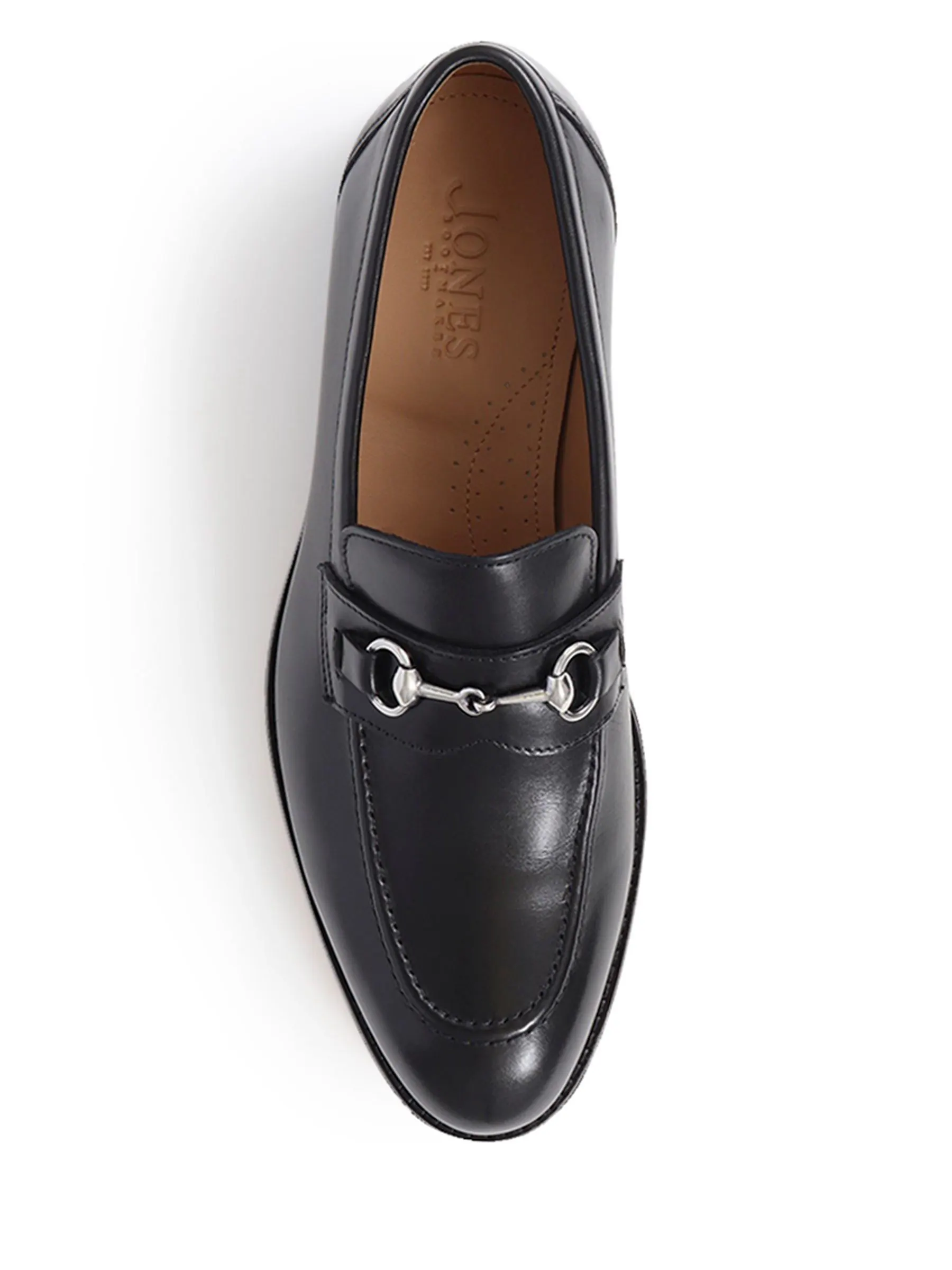 Zwart - Jones Bootmaker Reece leren Instappers