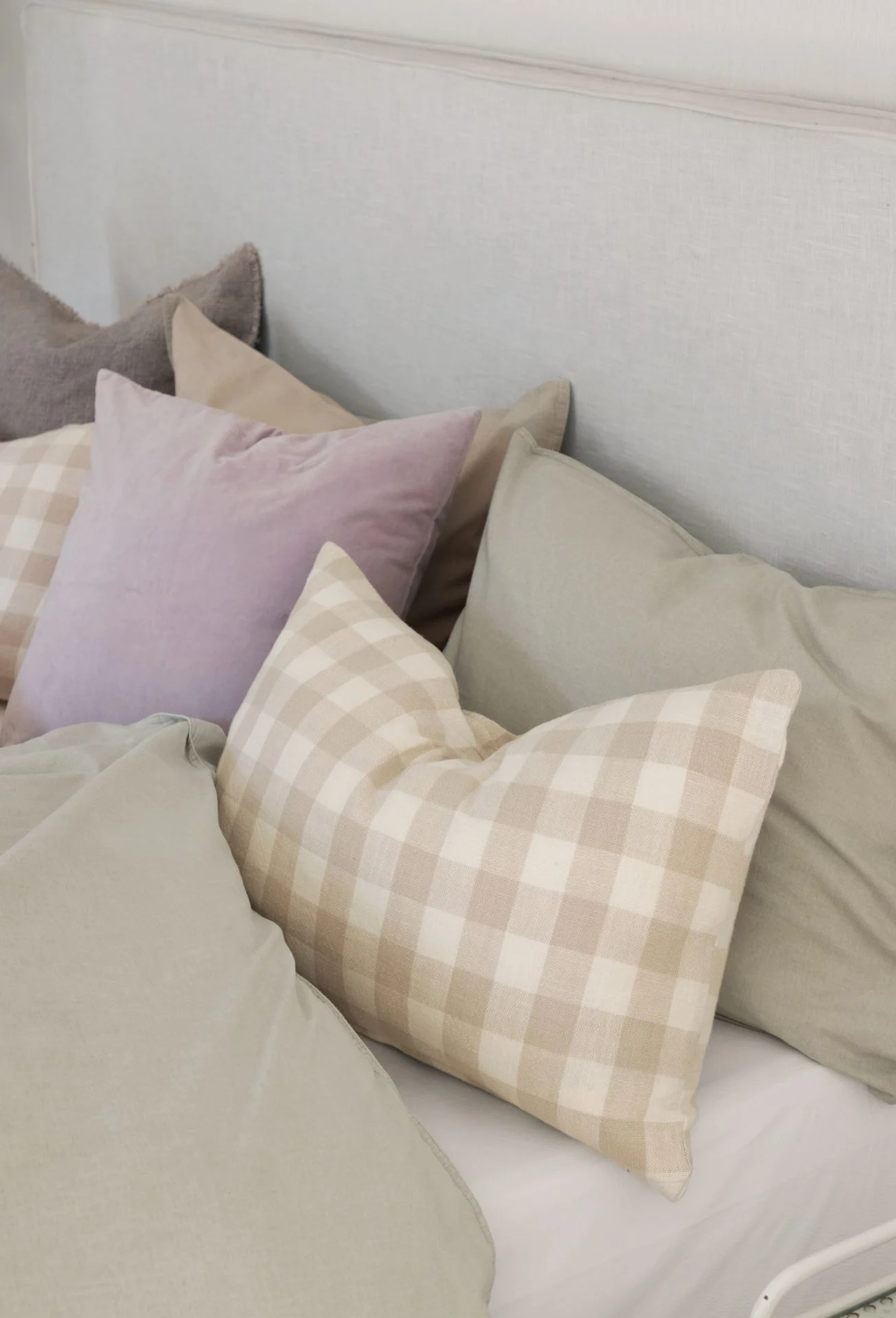 Bomull sengesett beige - 140x200 cm