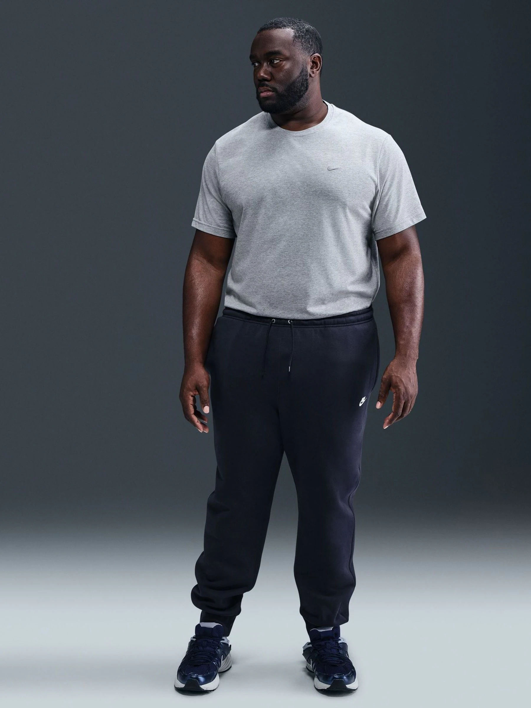 Marineblauwe Obsidian - Nike Club fleece joggingbroek