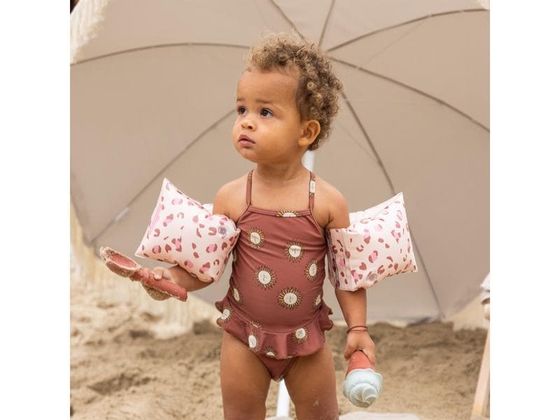 Swim Essentials Schwimmflügel 0-2 Jahre Old Pink Leopard Swimming Armbands für Kinder