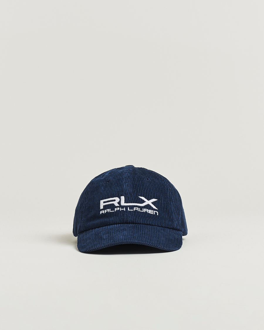 RLX Ralph Lauren Corduroy Cap Refined Navy