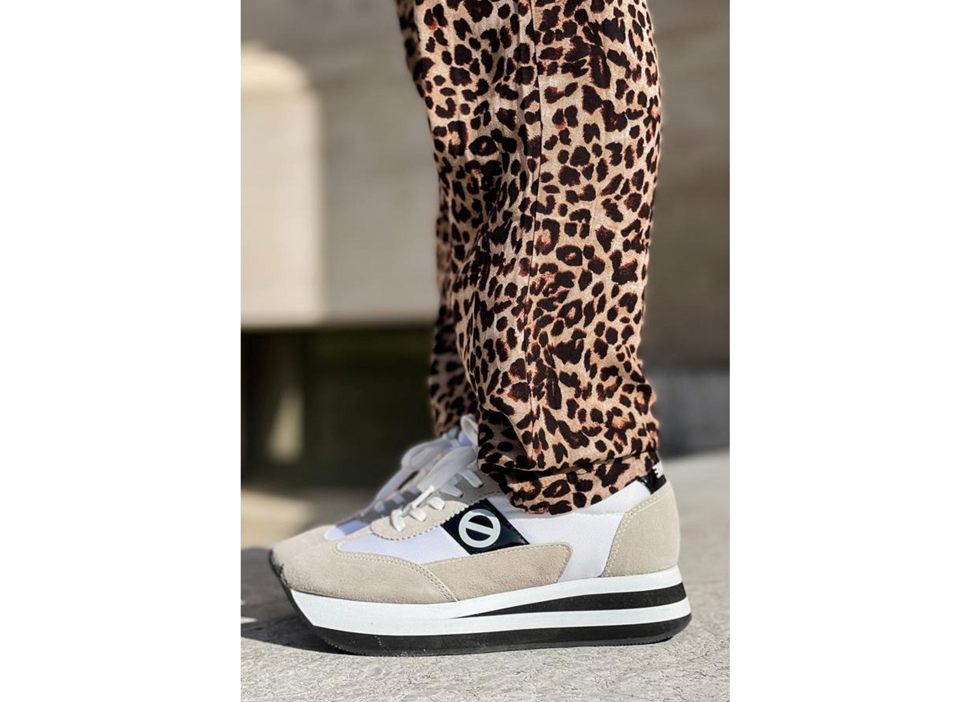 Flex m jogger blanc beige
