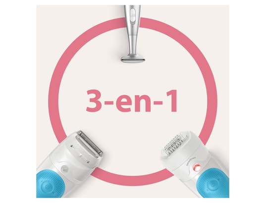 BRAUN - Epilateur épilateur électrique silk-épil 5 5-810 - blanc/turquoise