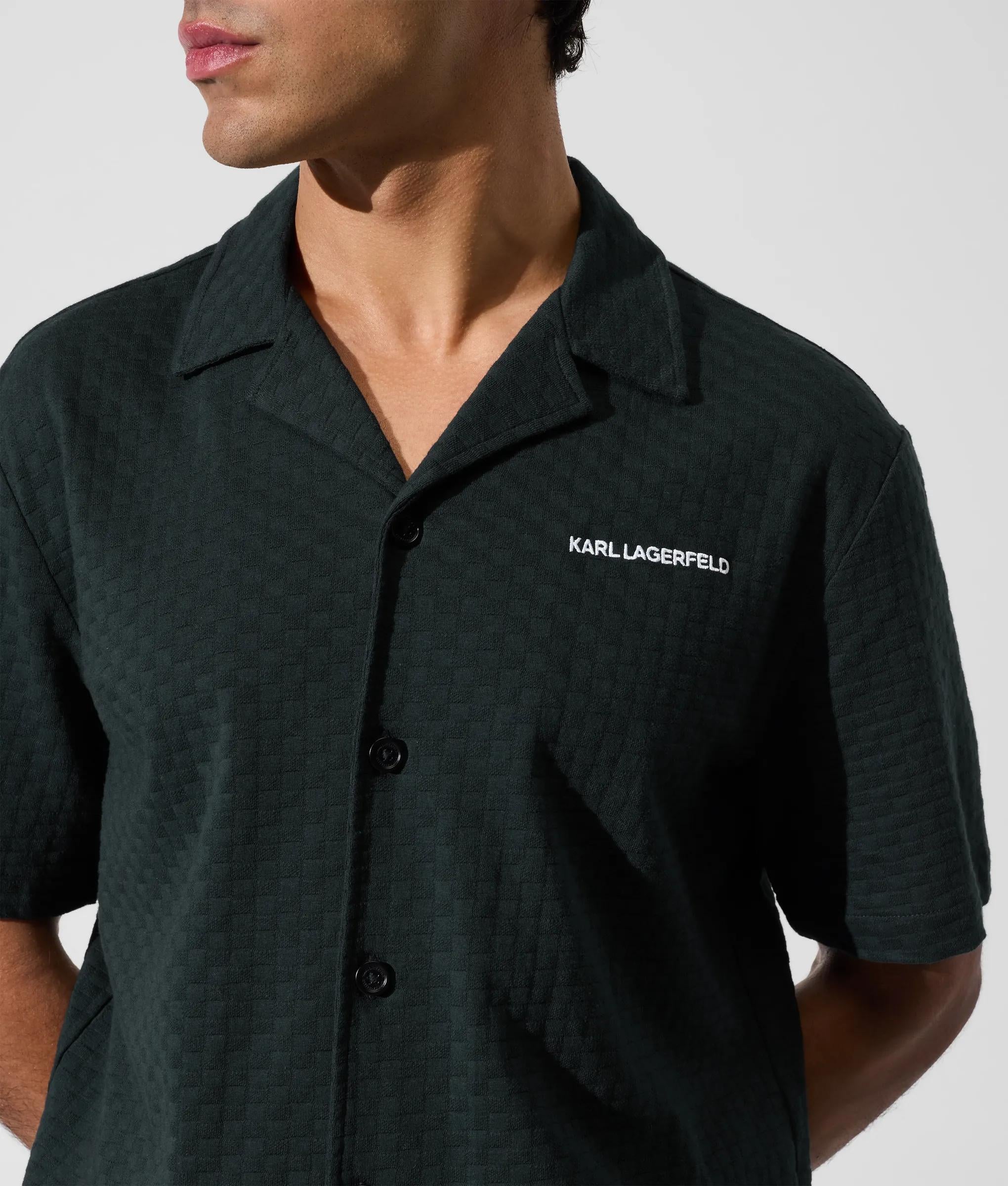 Geruite strandshirt