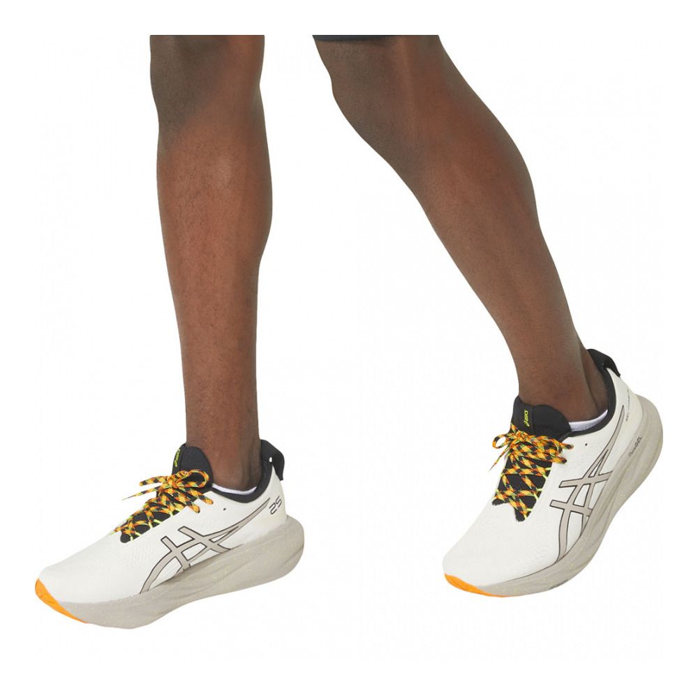 Asics GEL-NIMBUS 25 TR - Chaussures running Homme nature bathing/neon lime