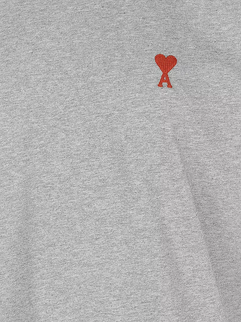 AMI PARIS T-Shirt AMI DE COEUR grau