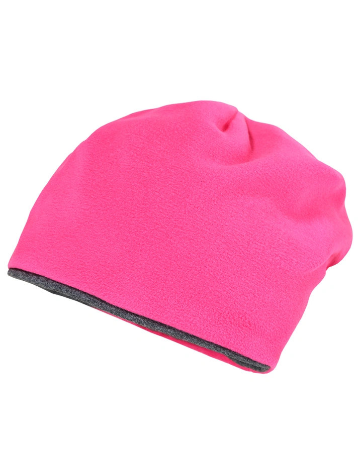 Beanie SHORT BASICS zum Wenden in anthrazitmeliert