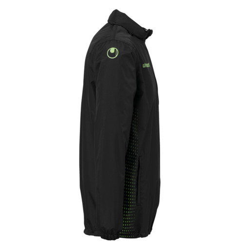 Jaqueta impermeável Score (Chubasquero) preta/verde fluorescente Uhlsport