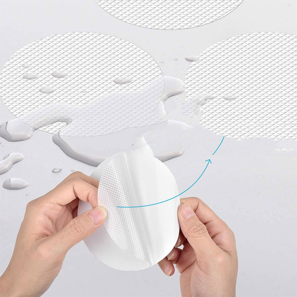(21-tlg. Set) Ø10cm Selbstklebendes Anti-Rutsch Pad Sticker für Dusche / Badewanne - Transparent