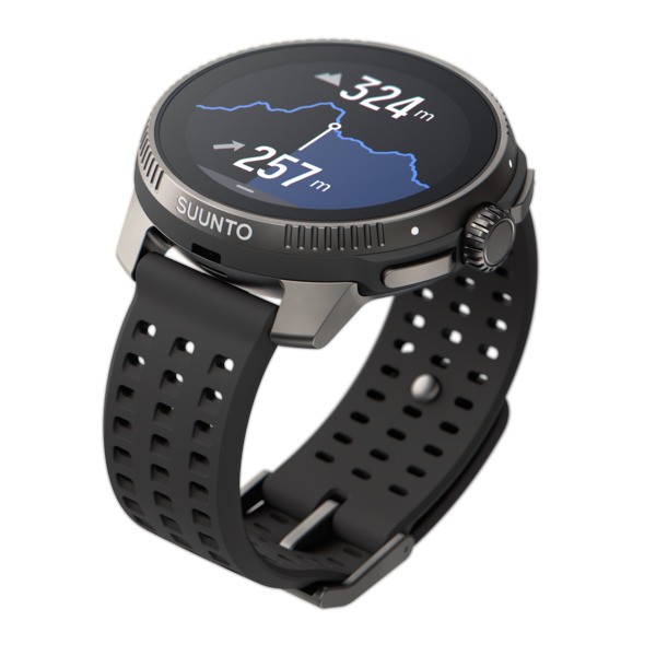 Suunto - Race Titanium Smartwatch - Charcoal