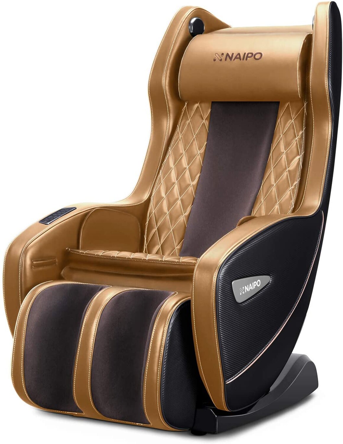 NAIPO Shiatsu Massagesessel Massagestuhl mit Klopfen Kneten Luft-Massage-System Bluetooth 3D Surround Sound Musik