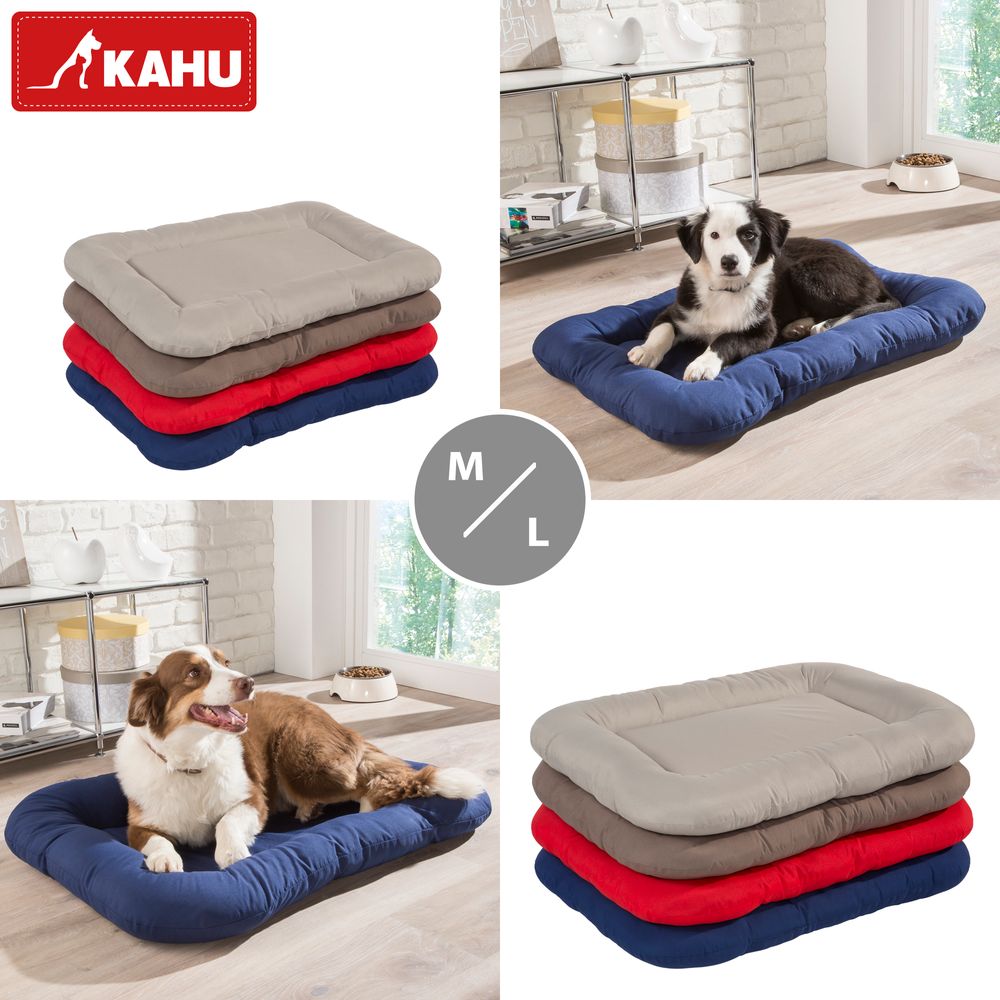 KAHU® Hundebett mit Viskoschaum • Hundekorb mit Memory-Schaum • Schmutz & Wasserabweisendes Hundekissen • Wende-Hunde-Kissen • Hundesofa • Tierbett • Tierkissen • in verschiedenen Farben und Größen