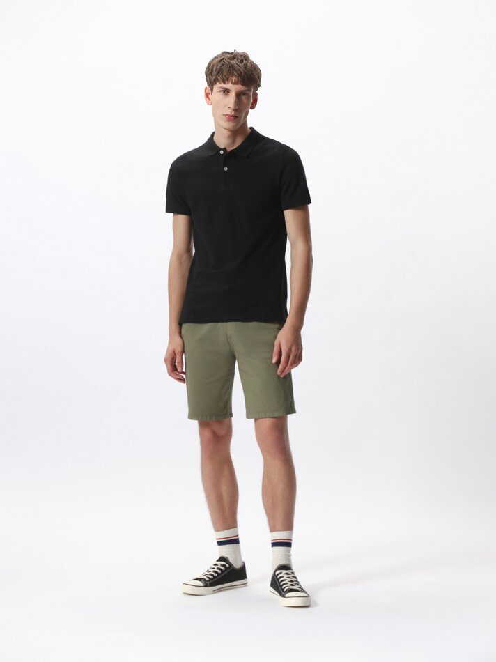 Camisa polo básica - preta